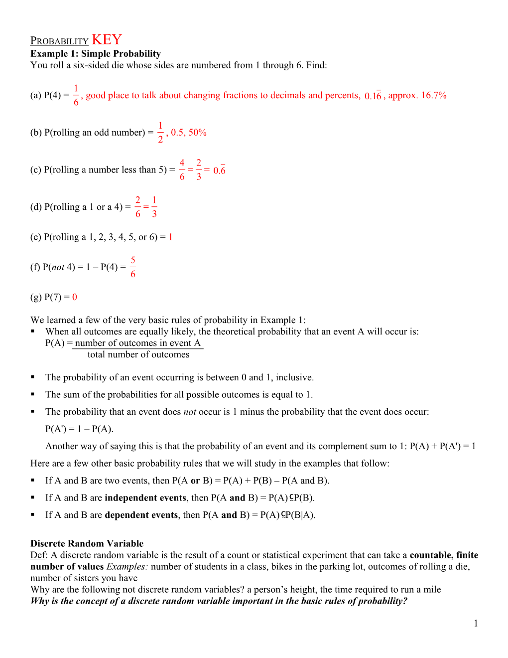 Permutation and Combination Worksheet