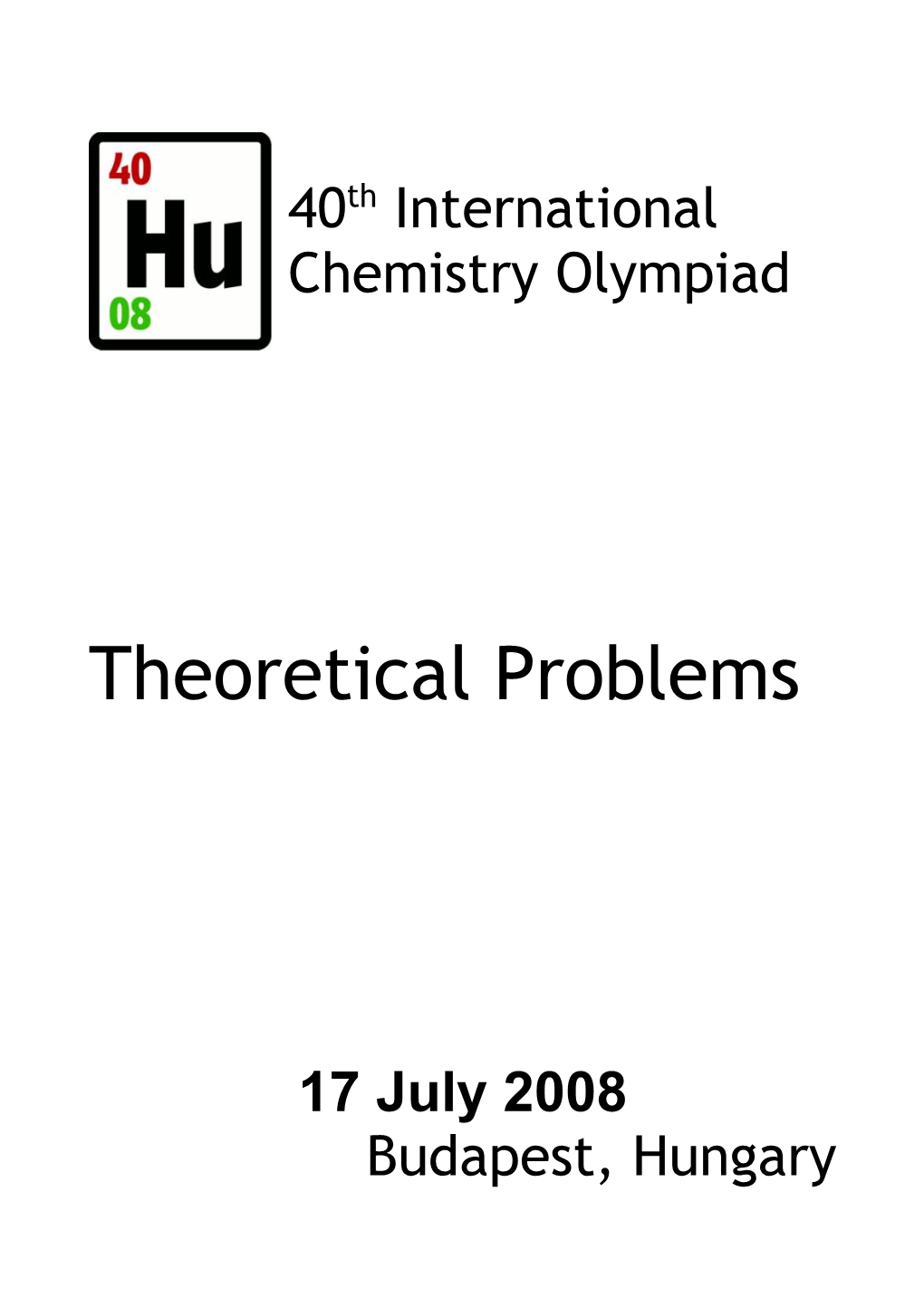 Theoretical Problems of the 40Th Icho