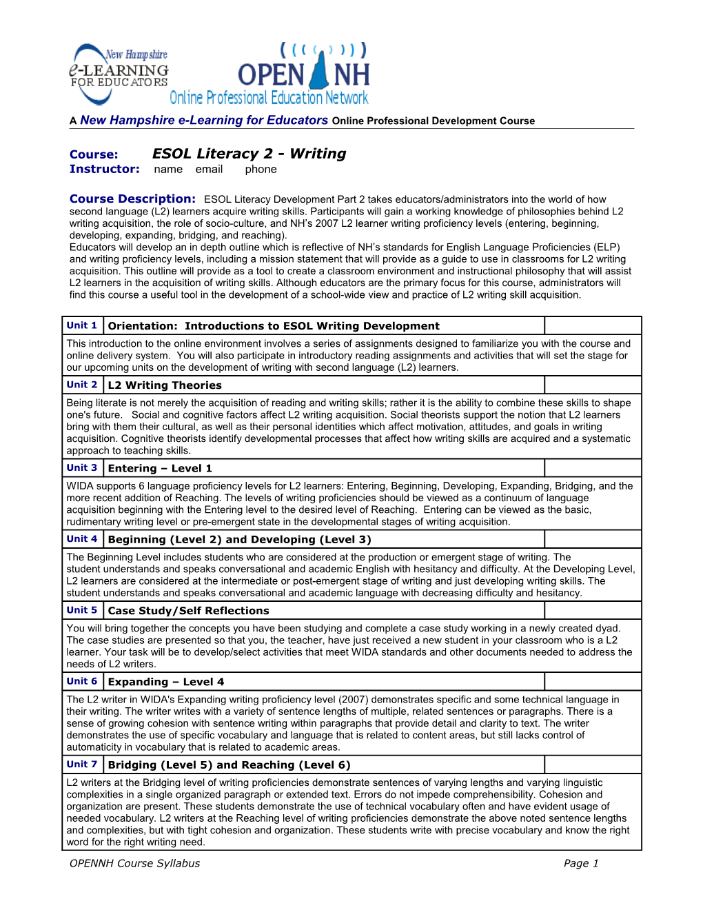 Accommodating ESL/ESOL Students in the Classroom