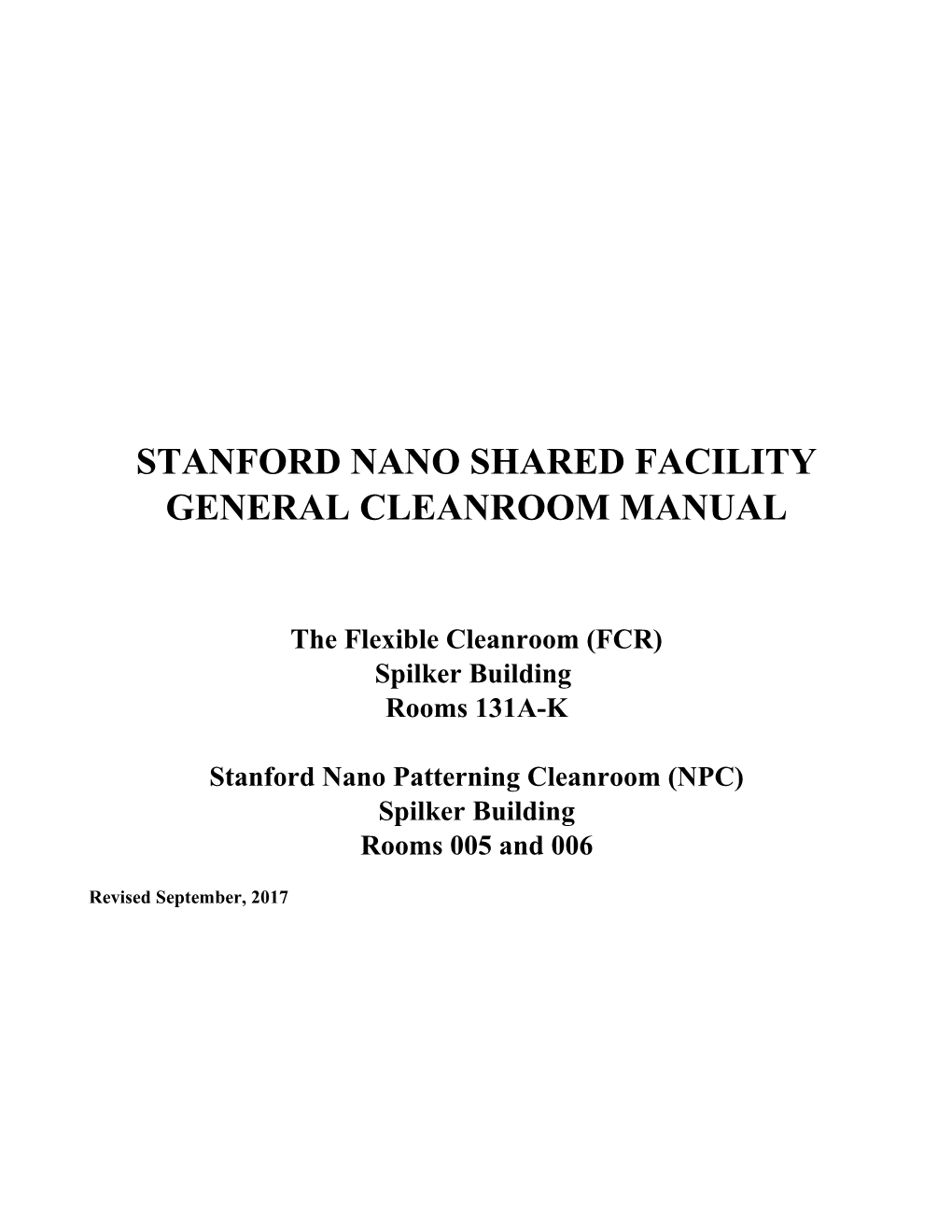 Stanfordnano Shared Facility