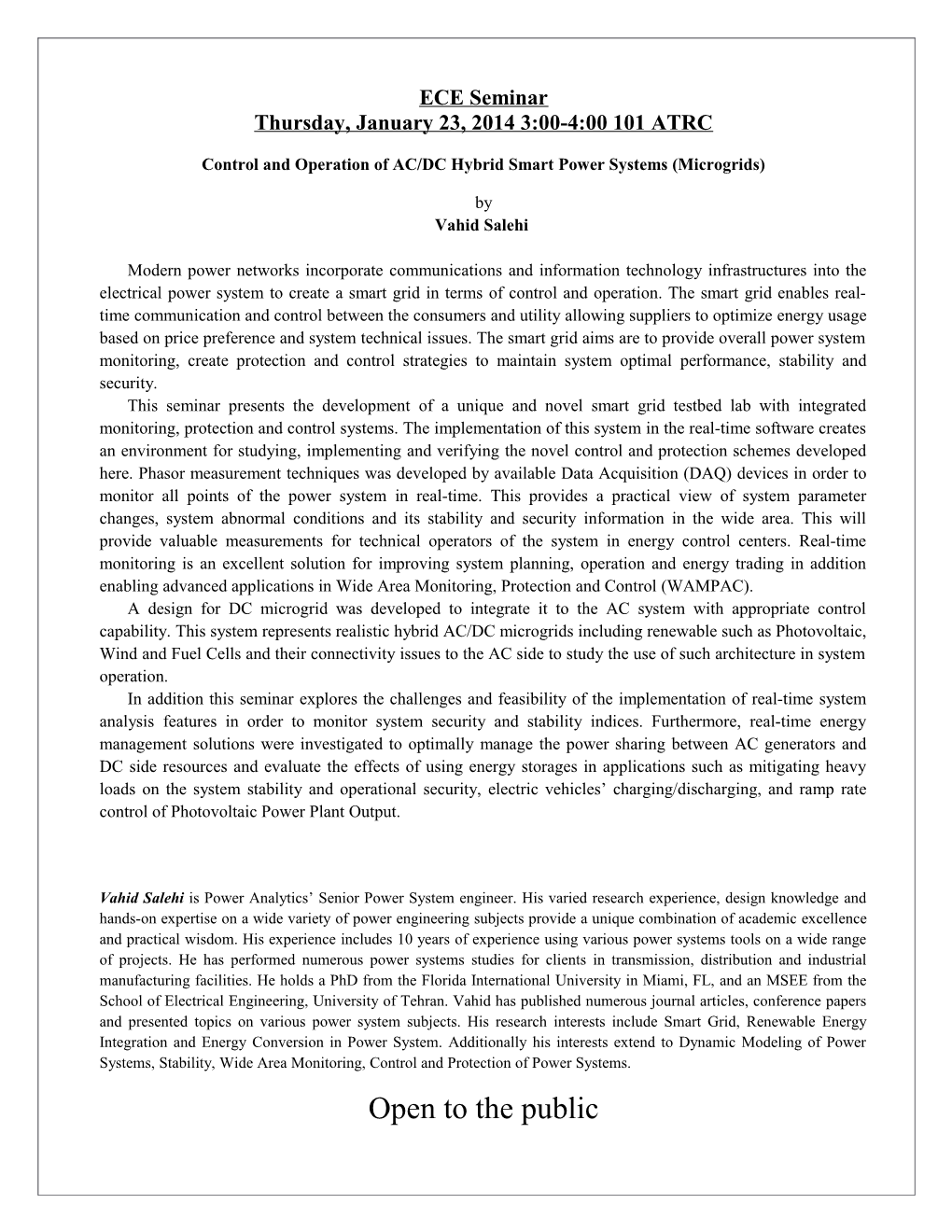 Control and Operation of AC/DC Hybrid Smart Power Systems (Microgrids)