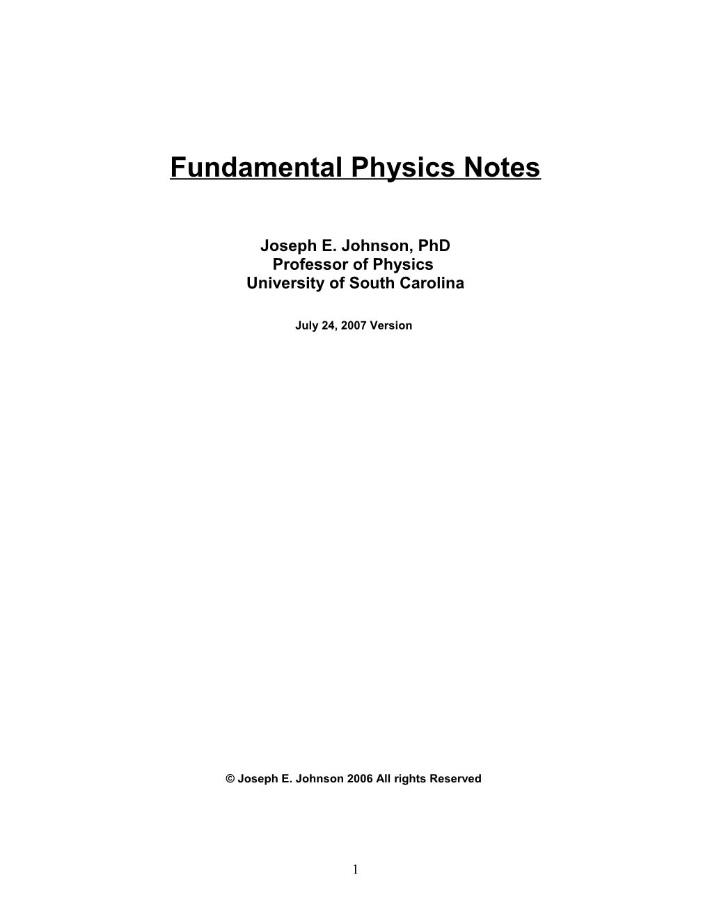 Electricity & Magnetism Lecture 1 Electric Forces & Electric Fields