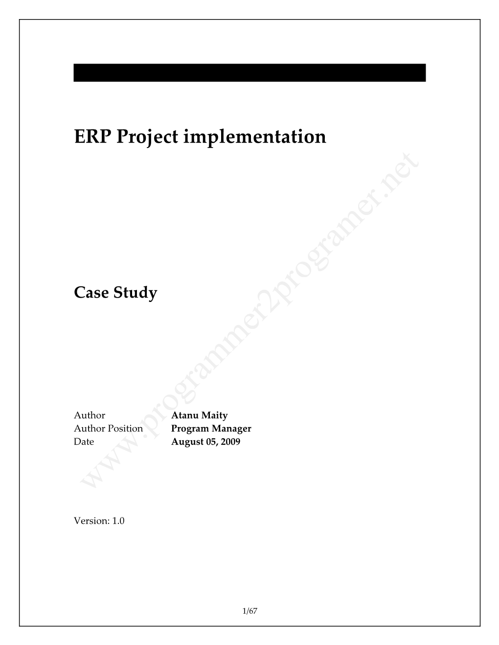 ERP Project Implementation