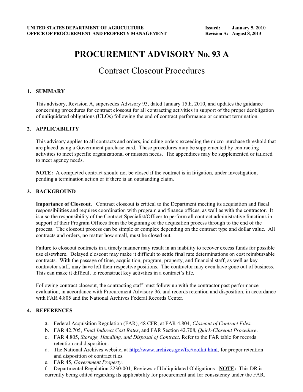 PROCUREMENT Advisoryno. 93 A