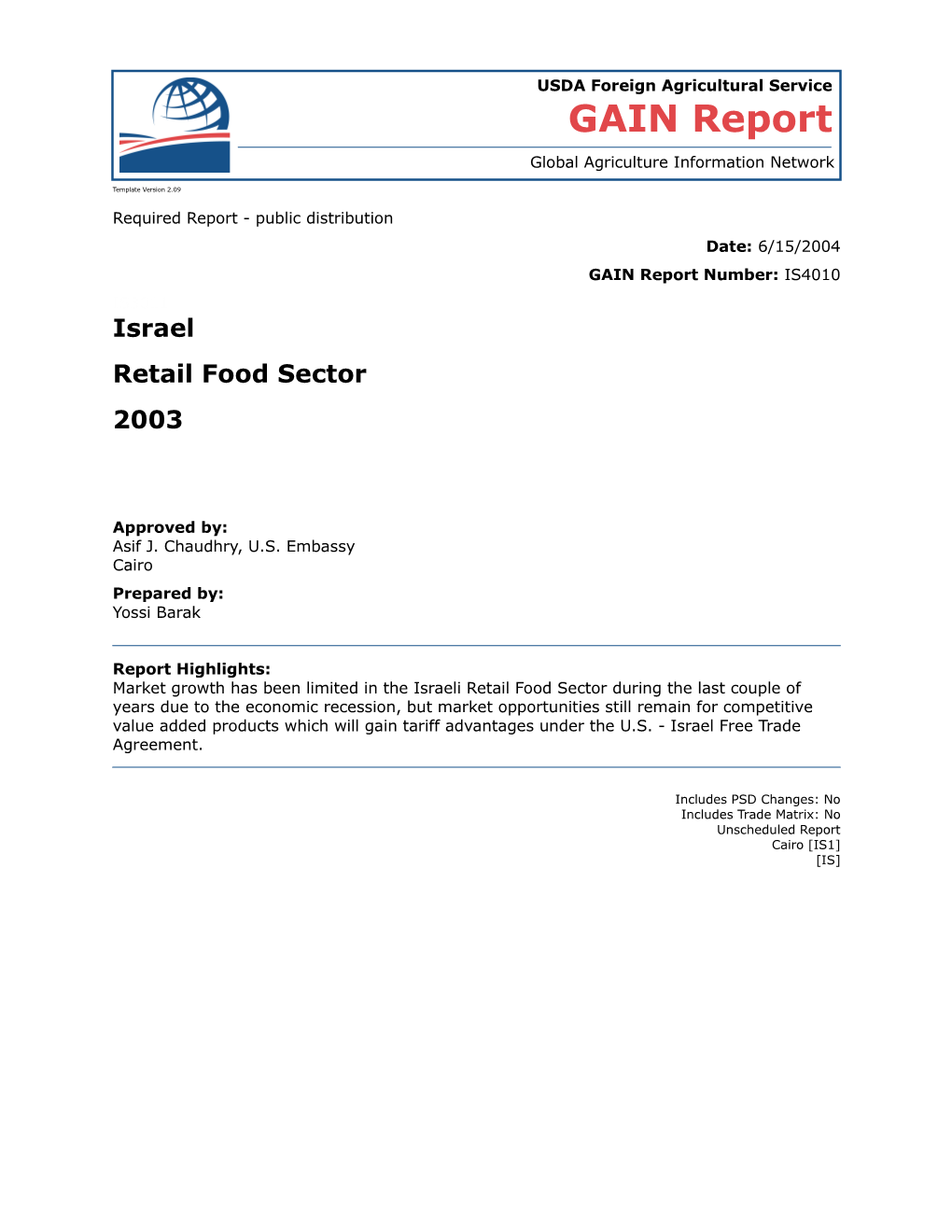 Retail Food Sector