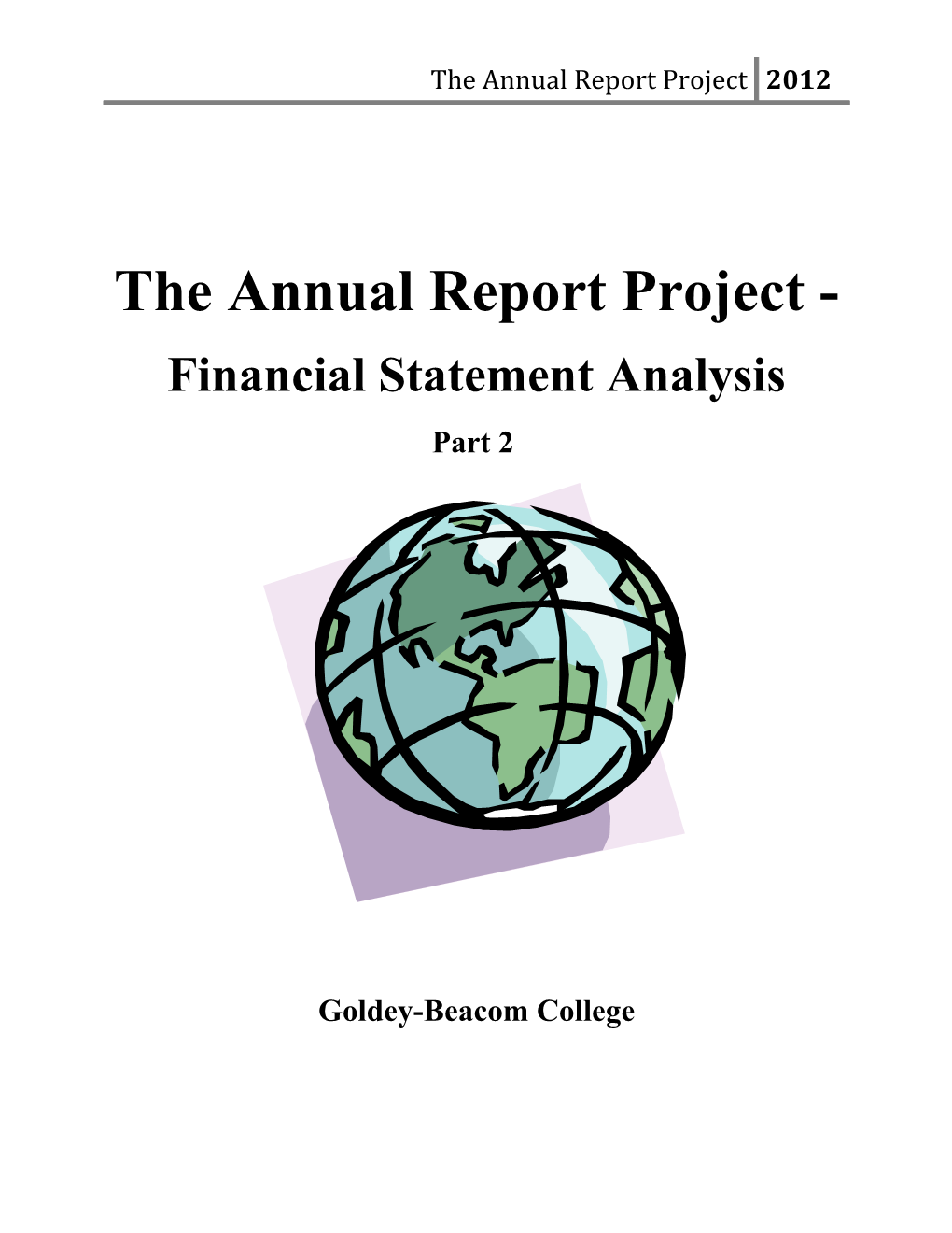 The Annual Report Project
