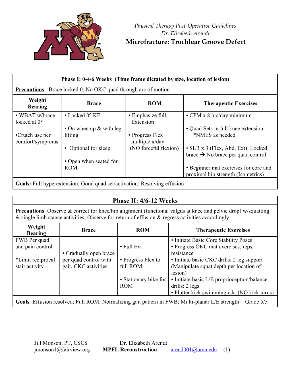 Jill Monson, PT, Cscsdr. Elizabeth Arendt