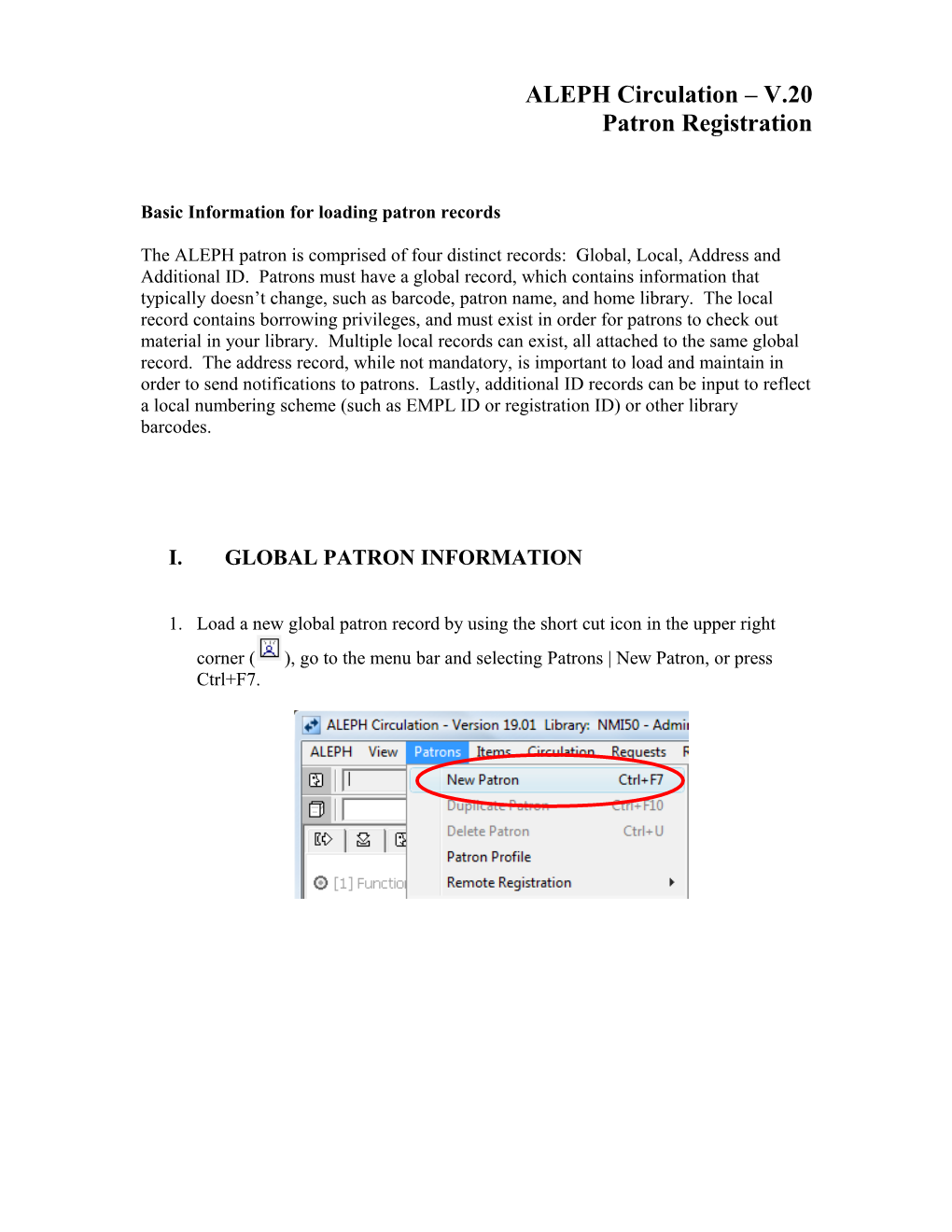 Basic Information for Loading Patron Records