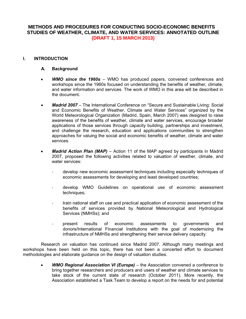 Methods and Procedures for Conducting Socio-Economic Benefits