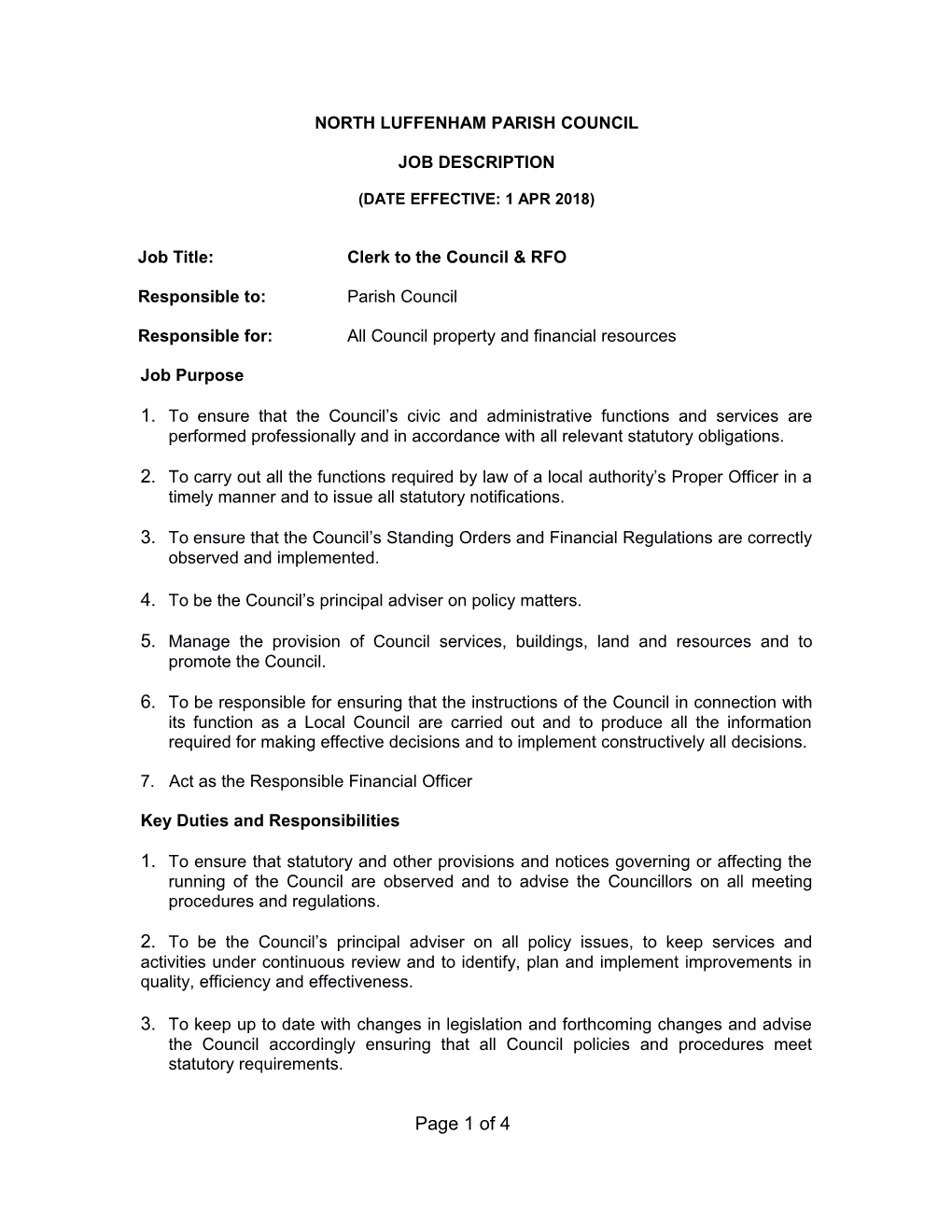 North Luffenham Parishcouncil