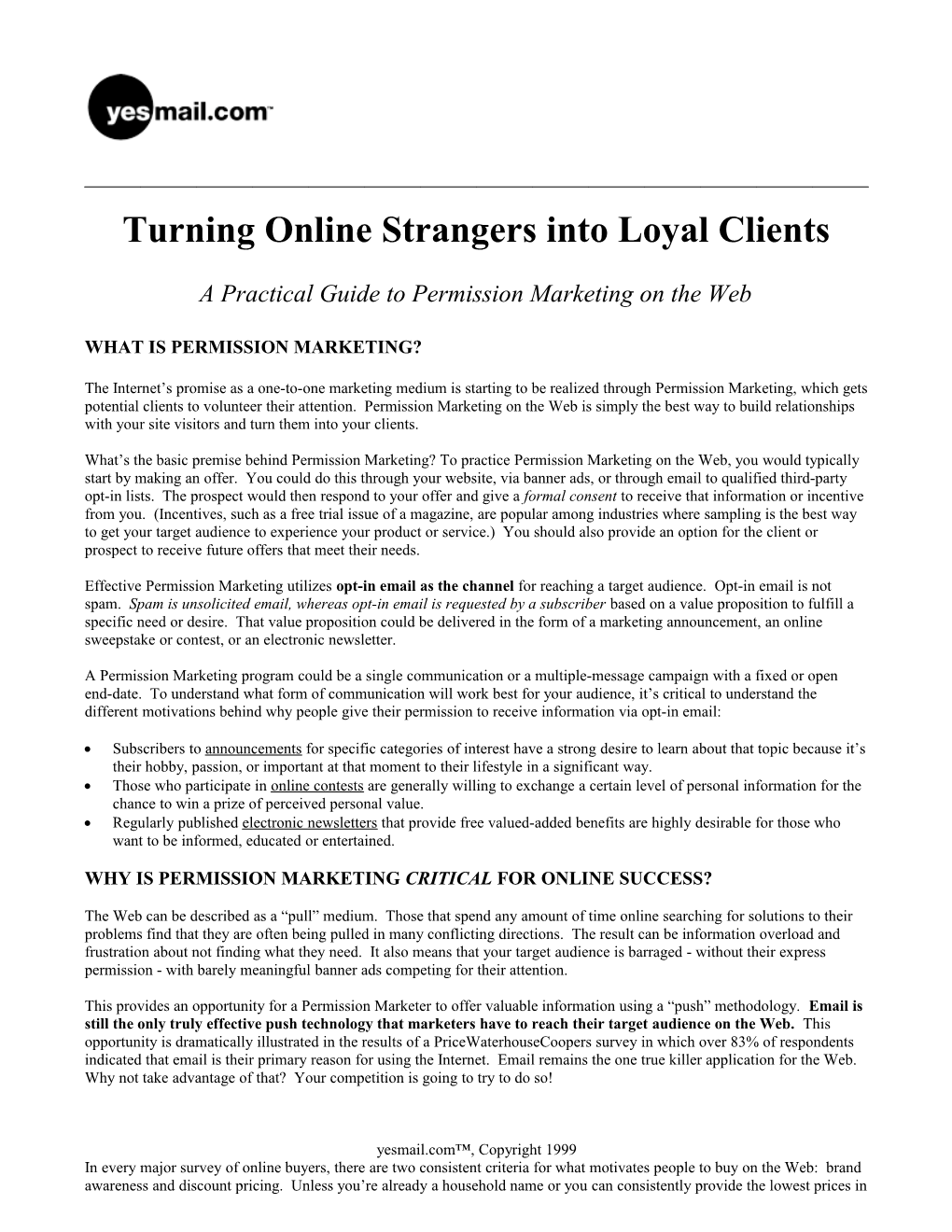 Turning Online Strangers Into Loyal Clients