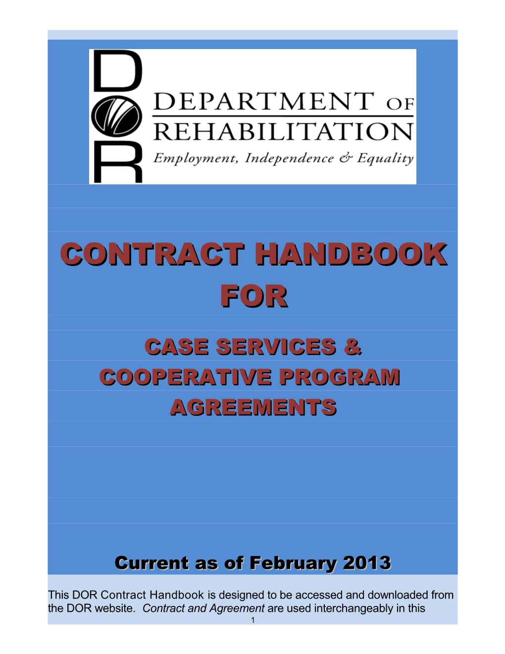 Contract Handbook