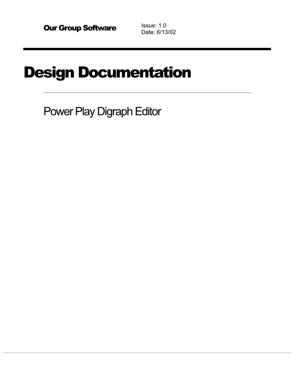 Power Play Digraph Editor Structure and Purpose