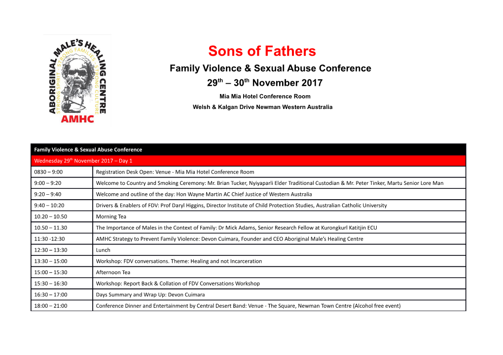 Family Violence & Sexual Abuse Conference