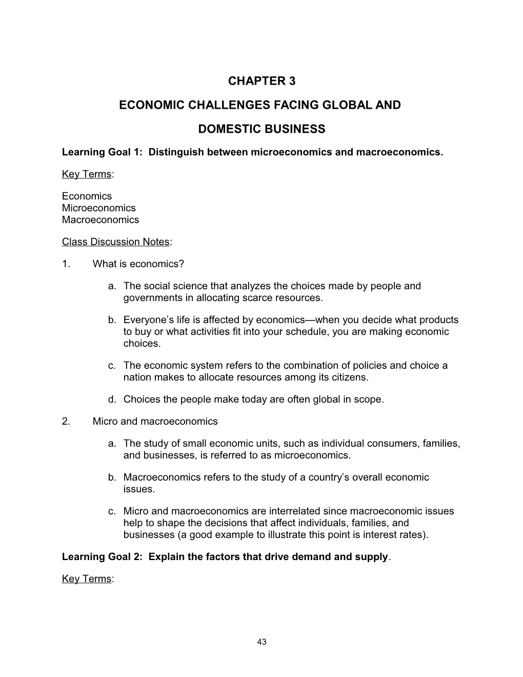 Economic Challenges Facing Global And