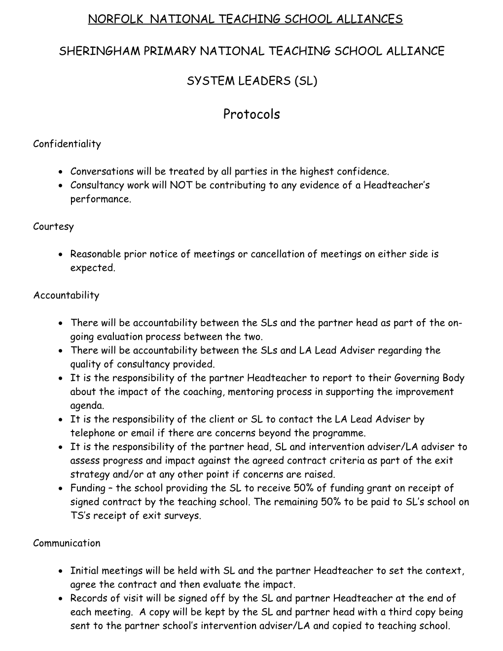 Sheringham Primary National Teaching School Alliance