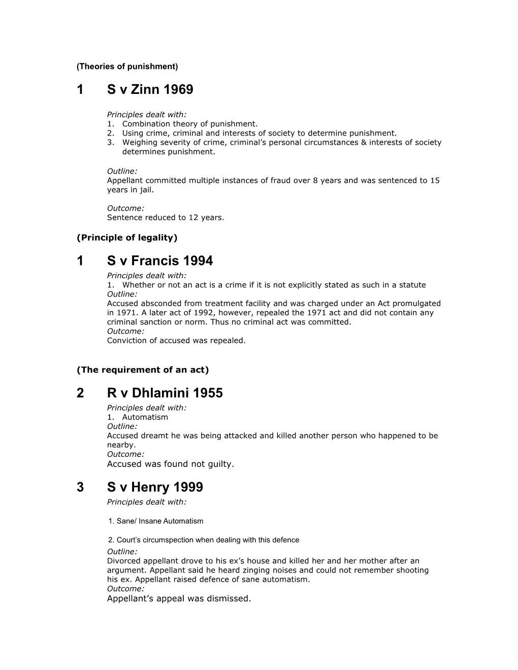 Theories of Punishment