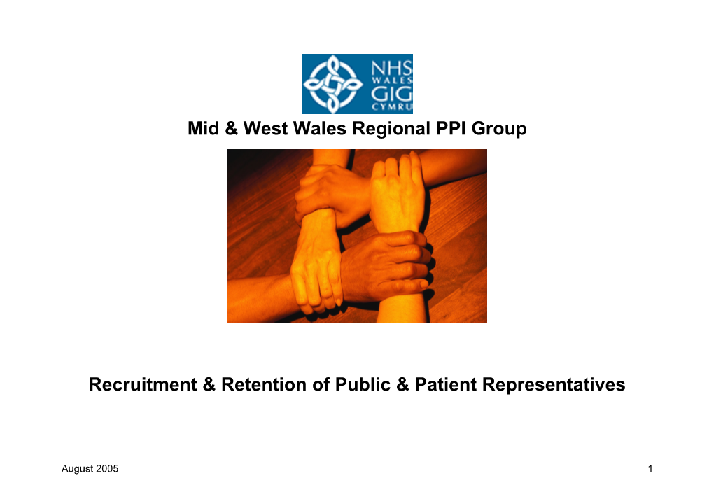 Mid & West Wales Regional PPI Group