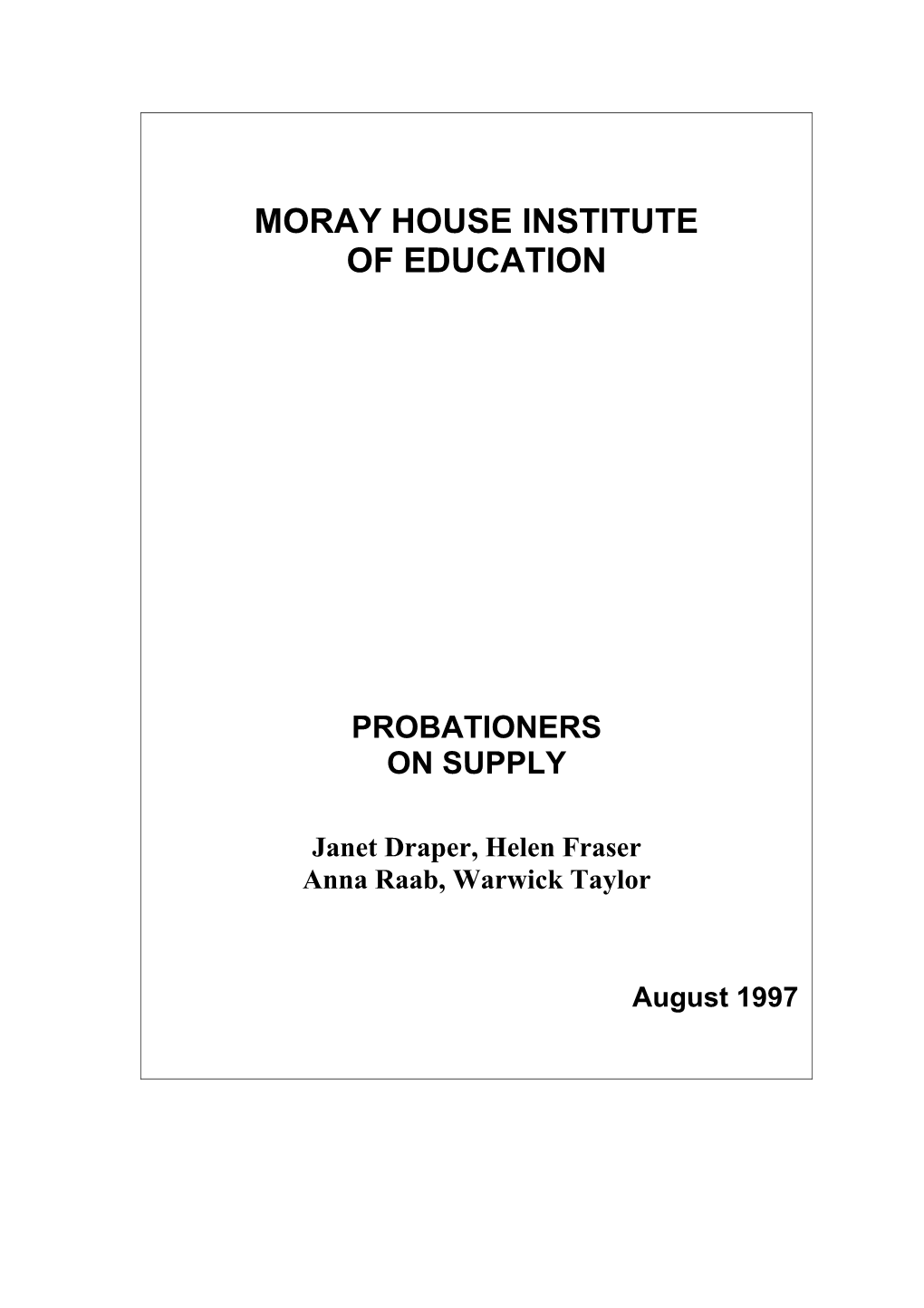 Moray House Institute