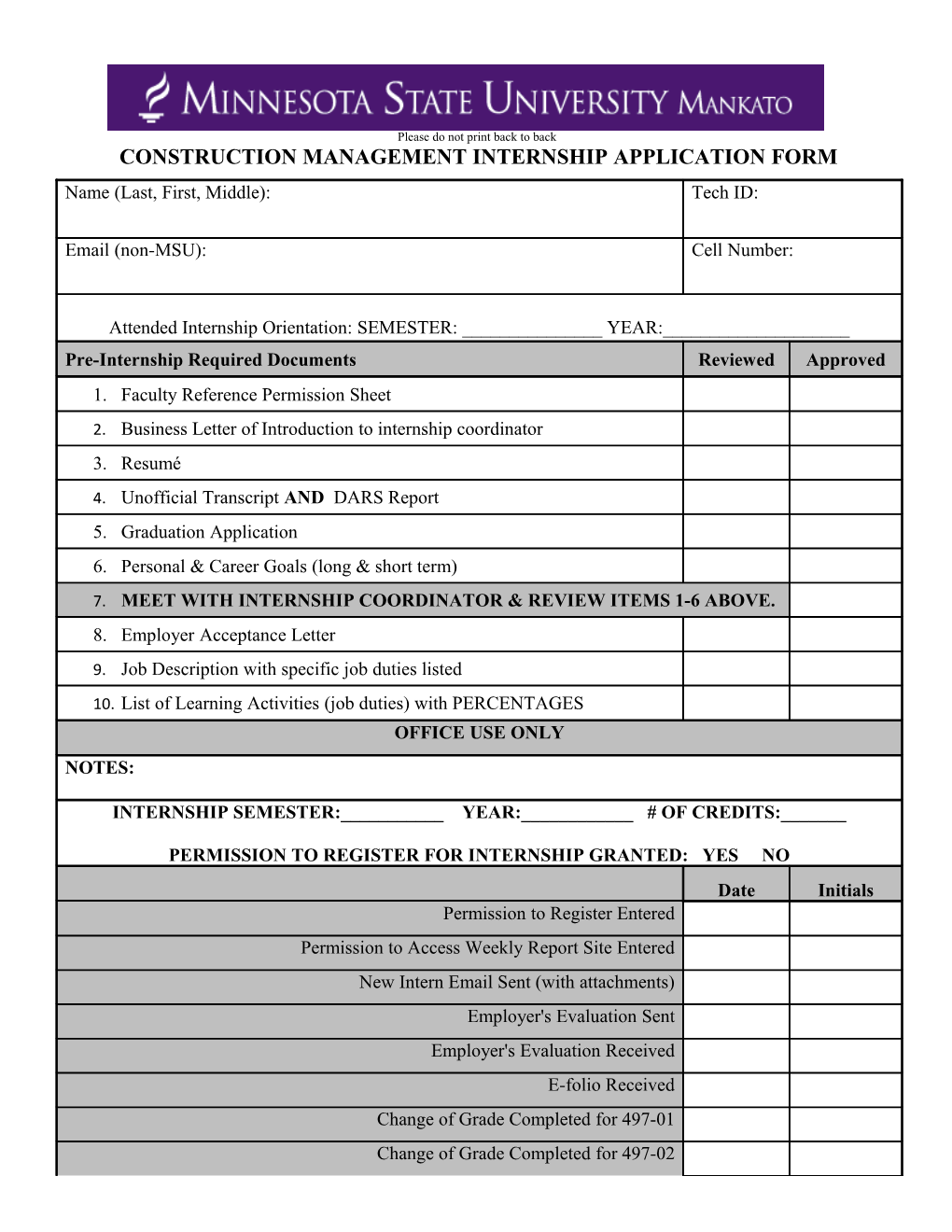 Faculty Reference Permission Sheet