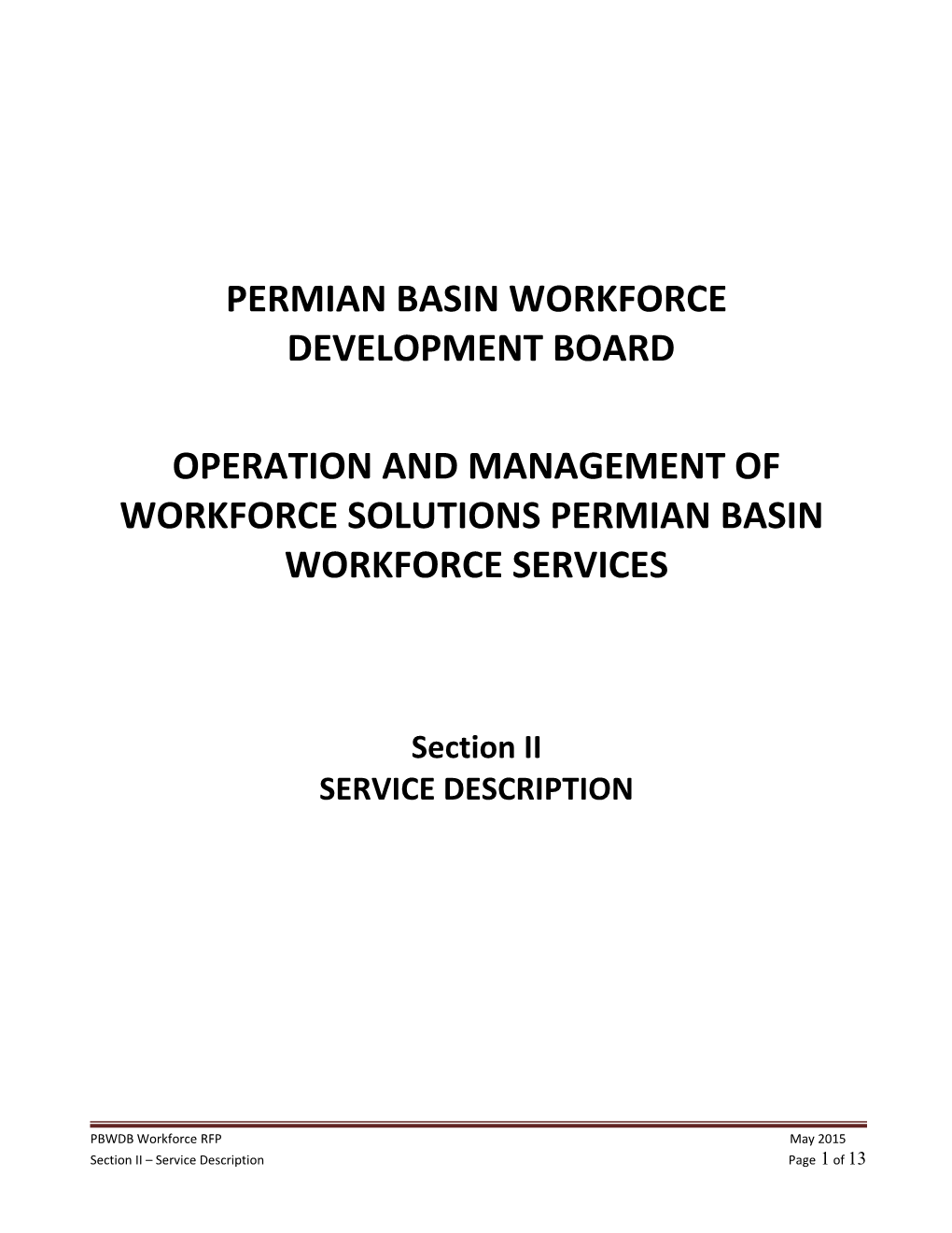 Permian Basin Workforce Development Board