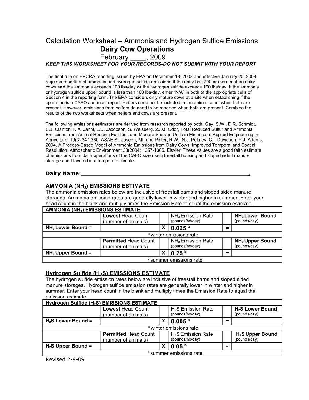 Lower Bound NH3 Upper Bound NH3