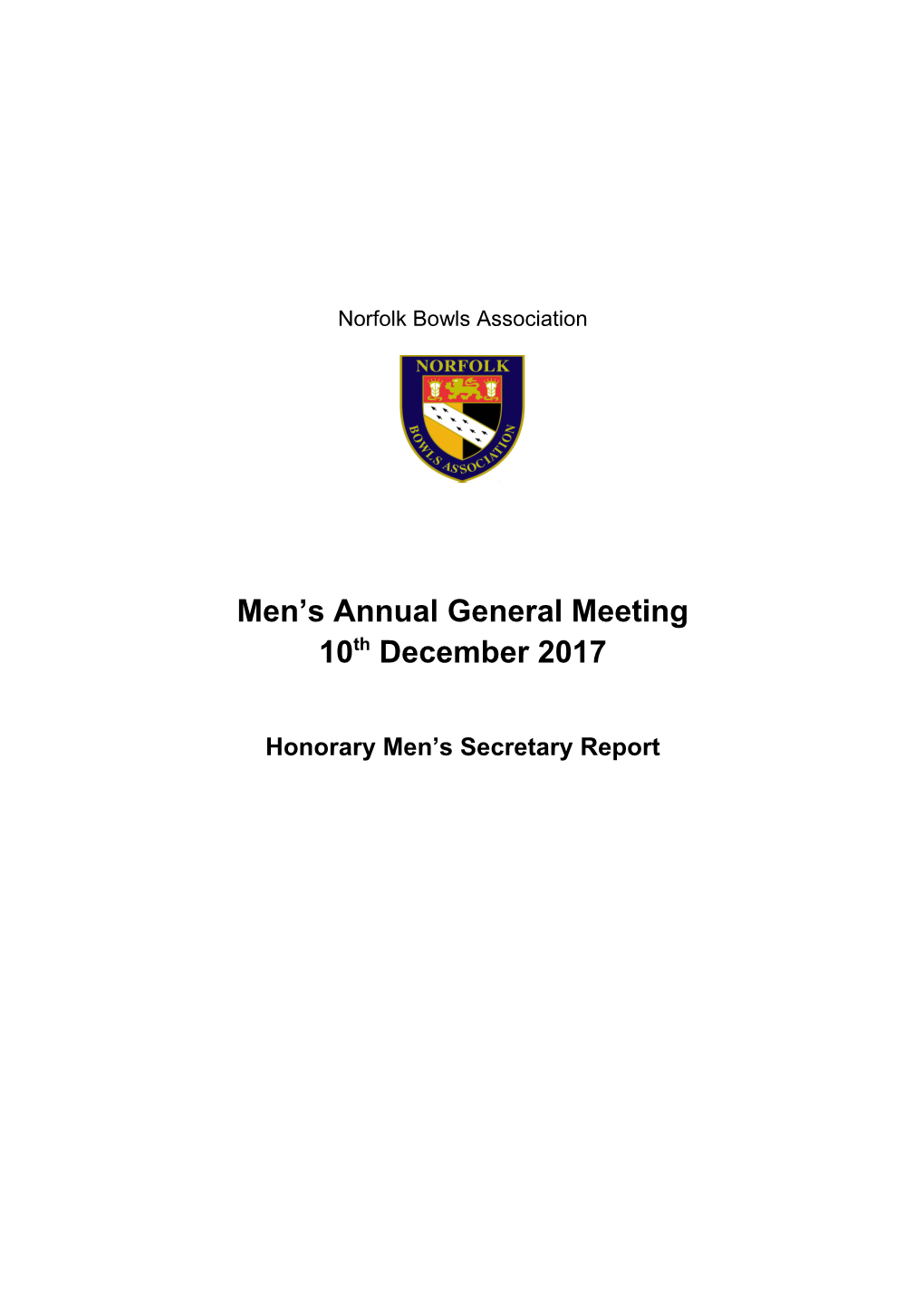 Men S Annual General Meeting