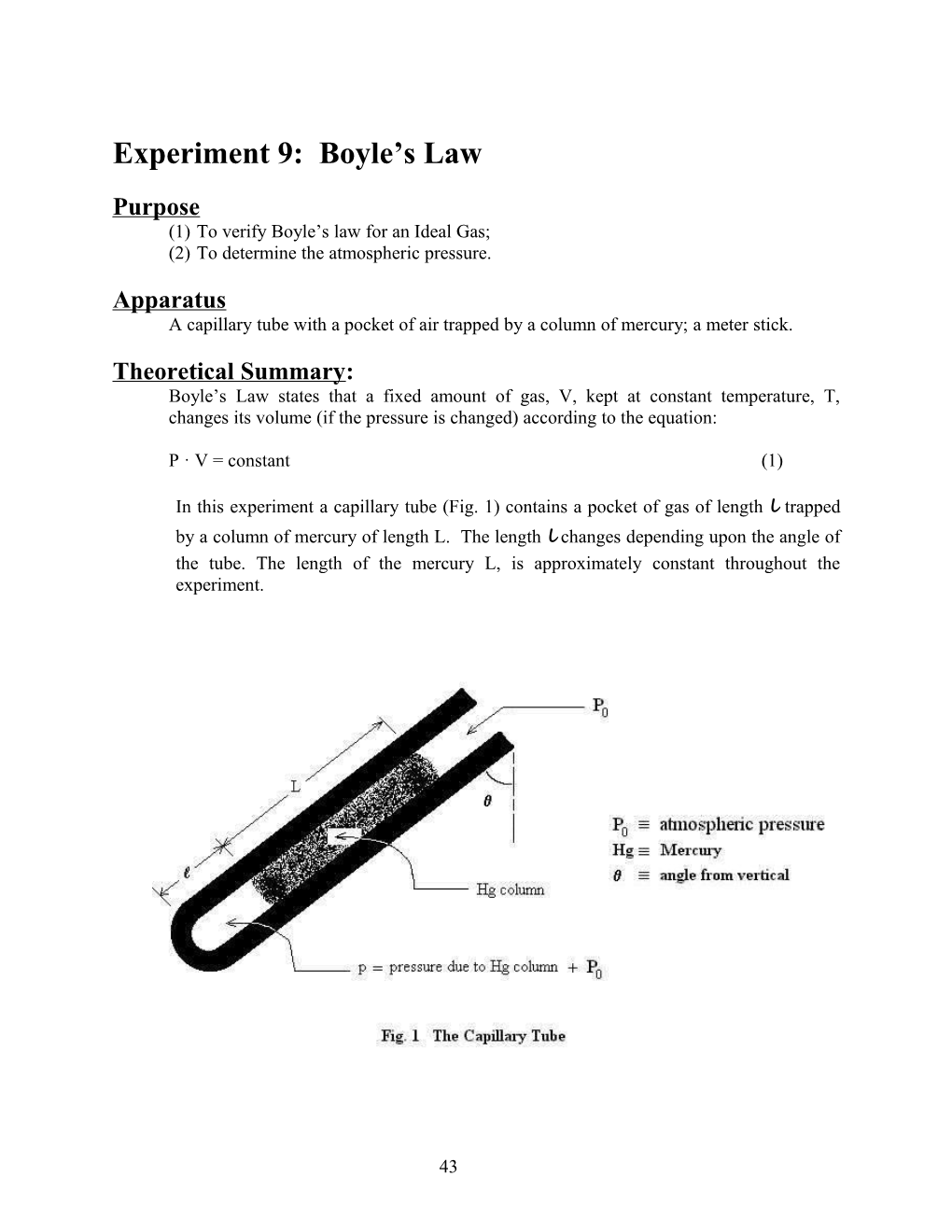 Experiment 1-M Boyle S Law