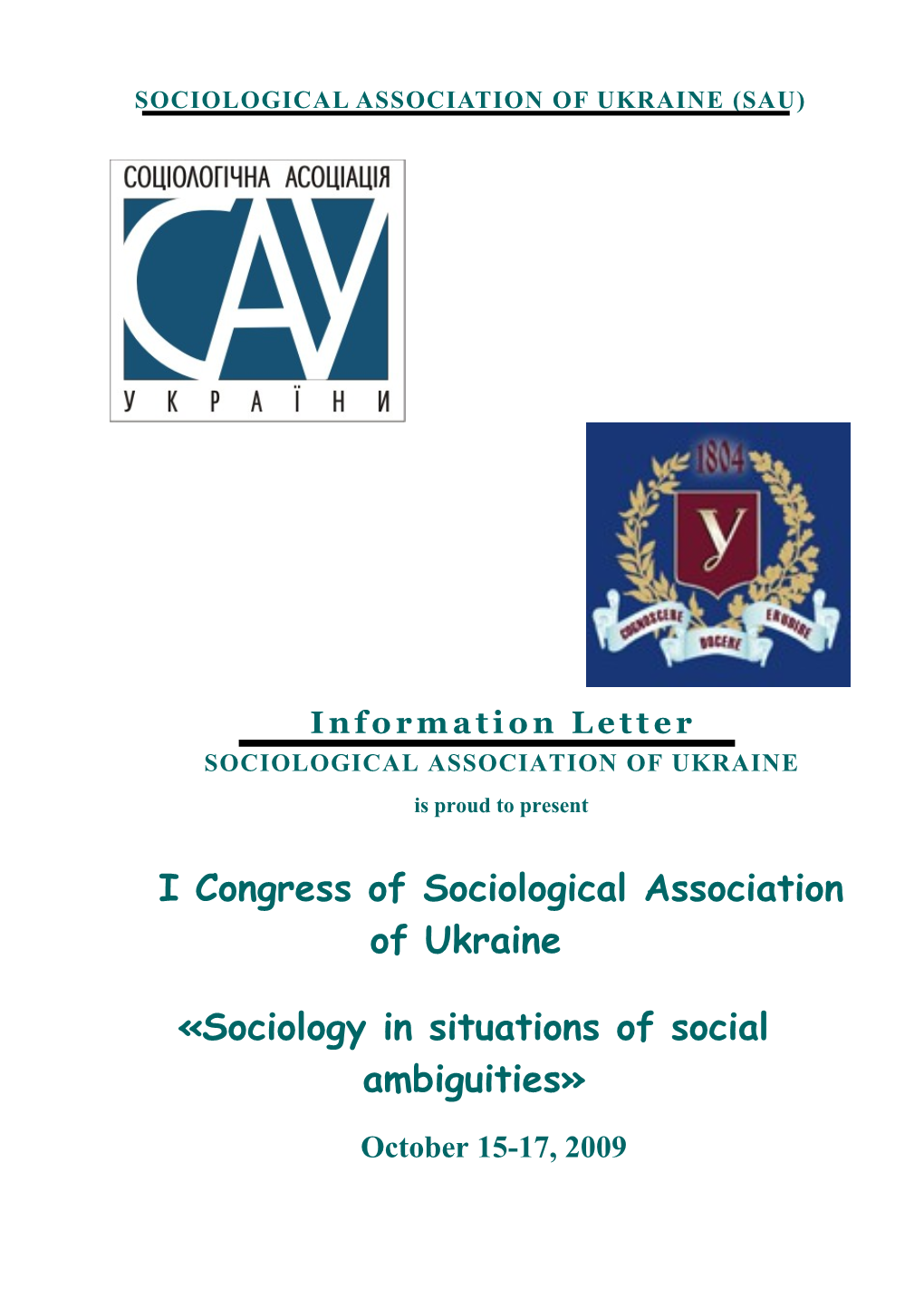 Sociological Association of Ukraine (Sau)