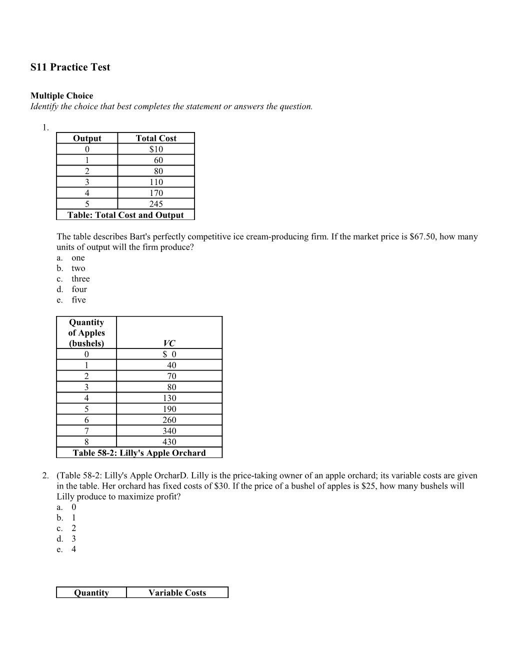 S11 Practice Test