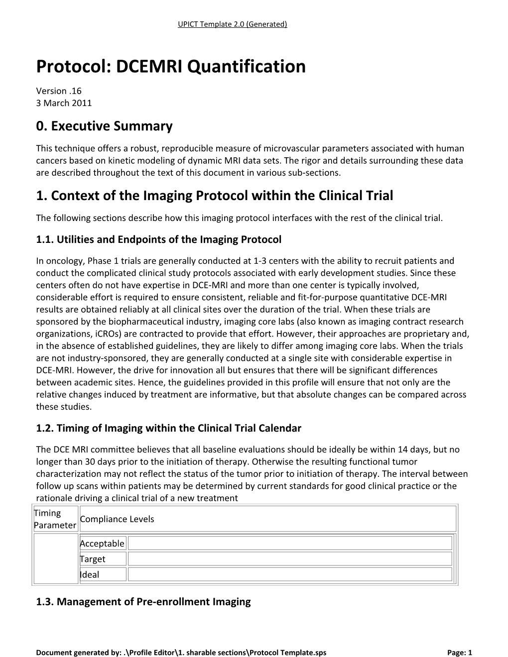 Protocol: DCEMRI Quantification