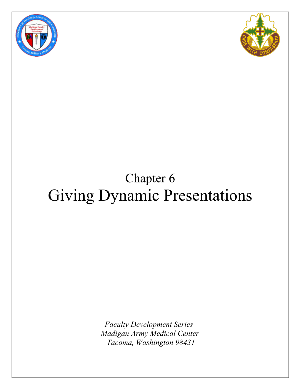 Giving Dynamic Presentations