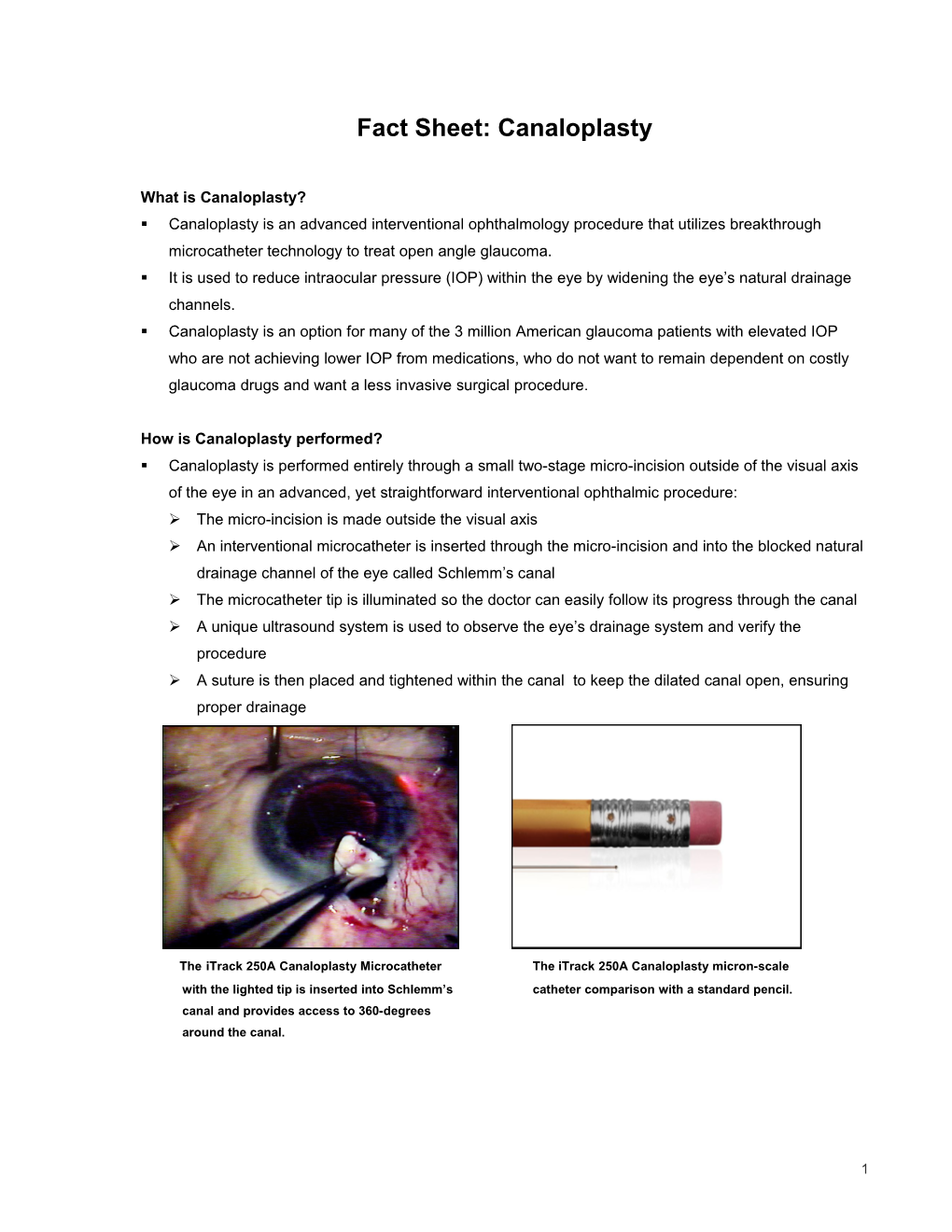 TECNIS Foldable Intraocular Lens Product Definition