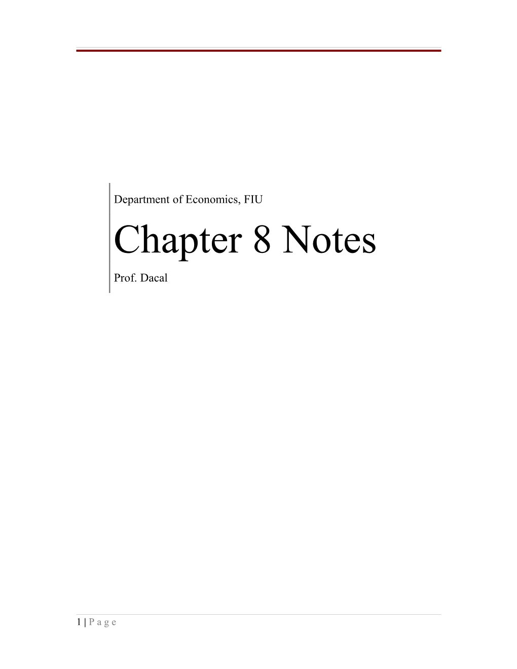 Chapter 8 Notes