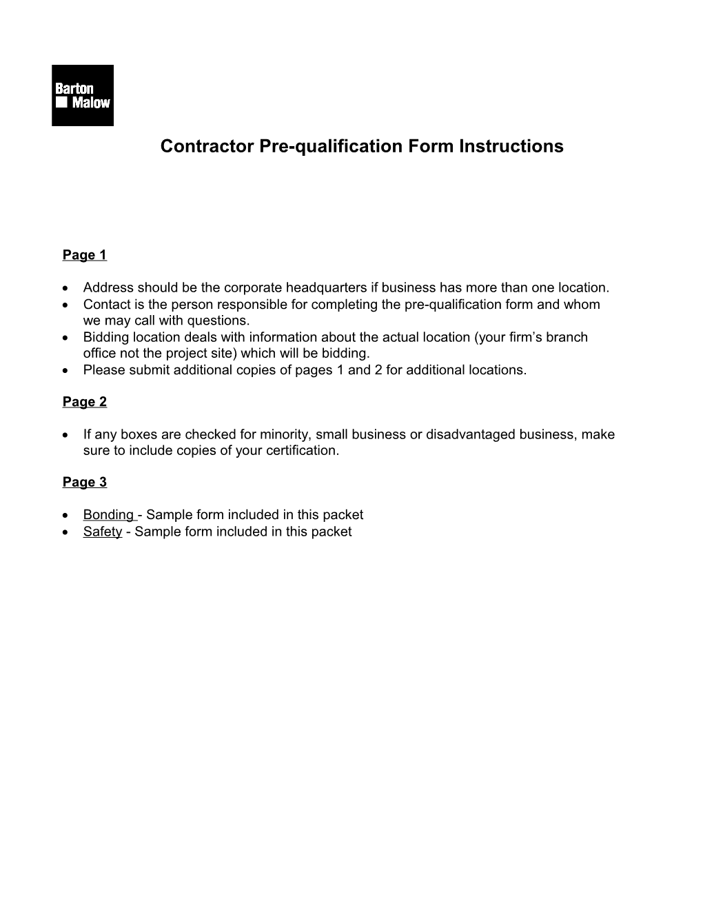 Subcontractor/Vendor/Professional Services