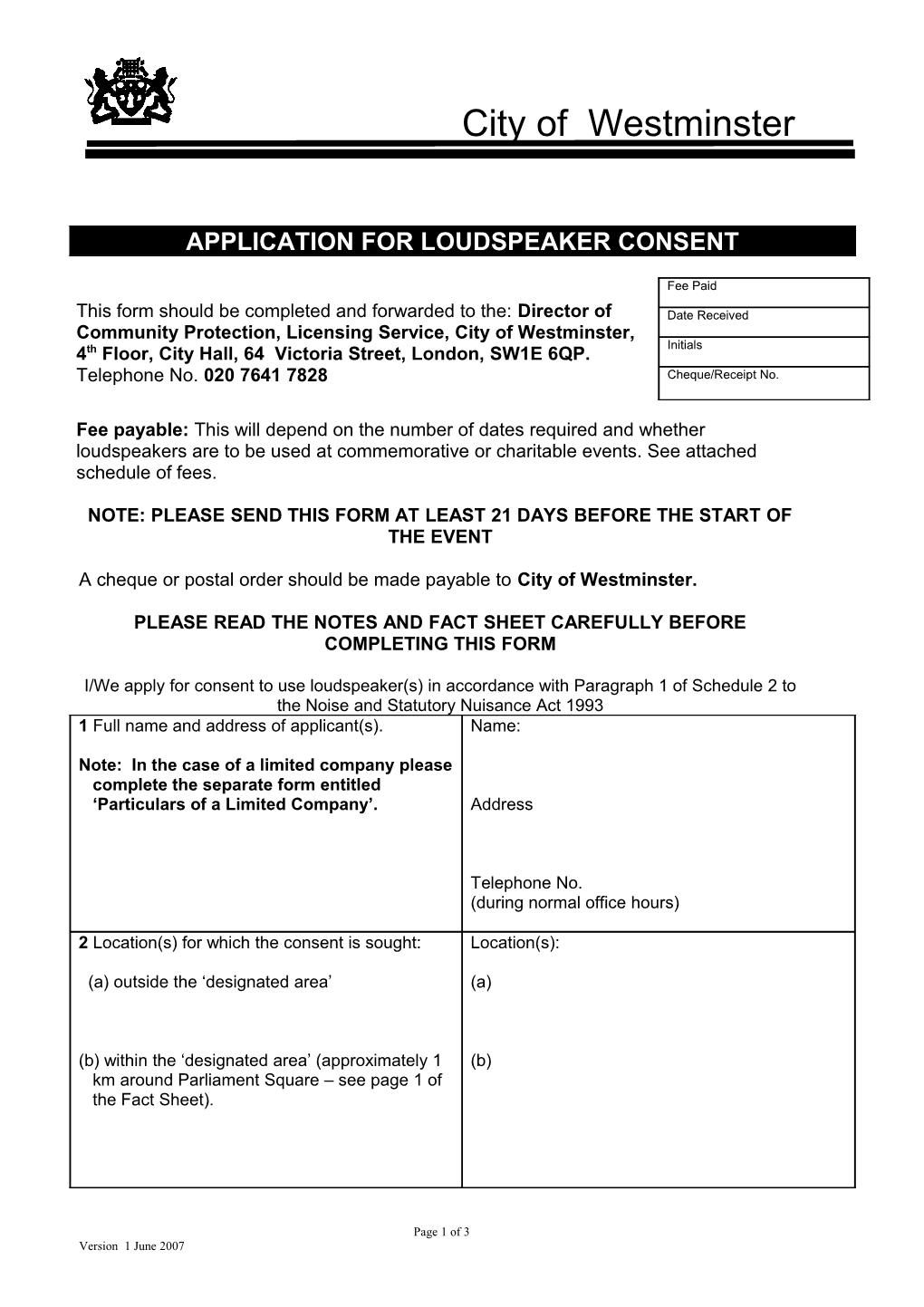 Planning and Environment Department - Internal Memorandum