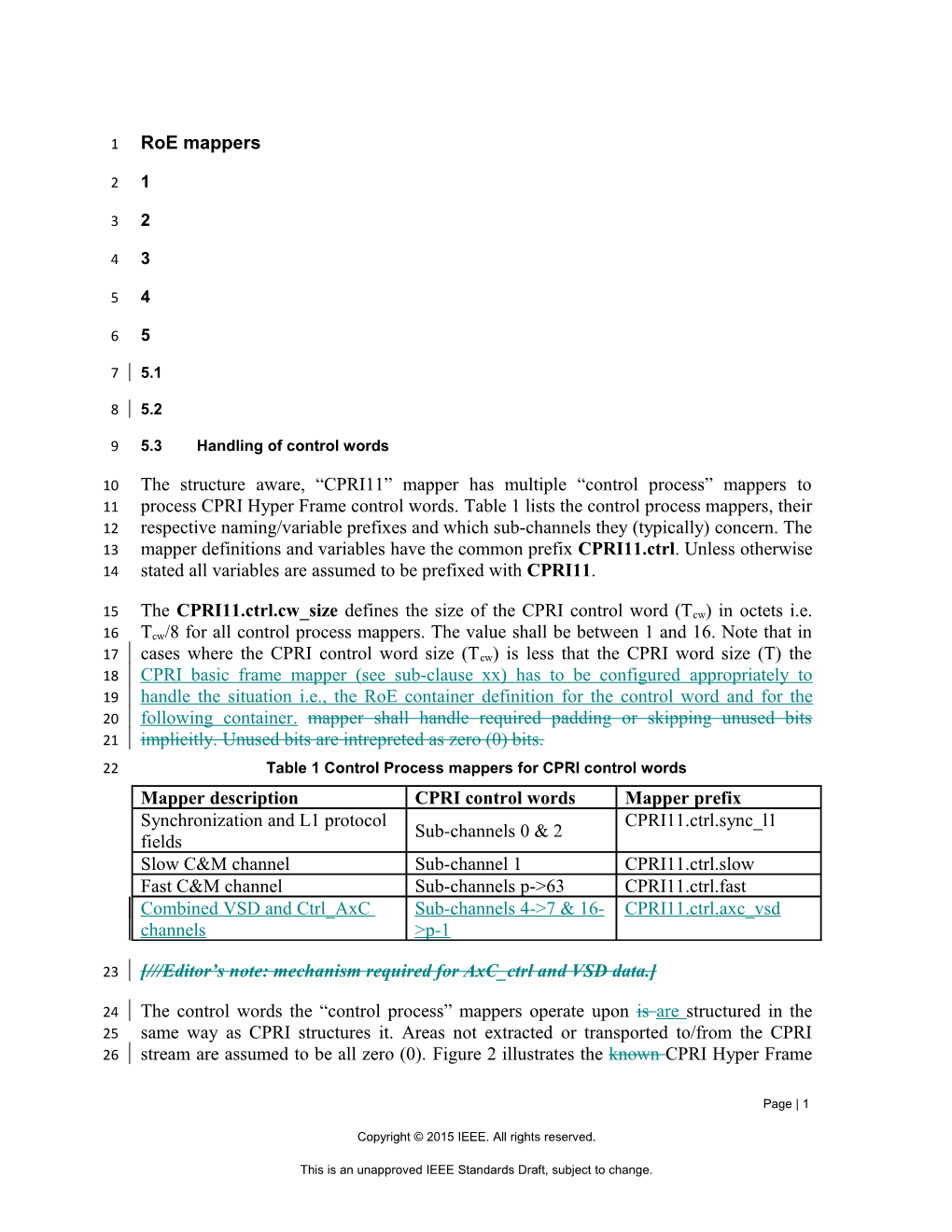 7.5.27.5.3Handling of Control Words