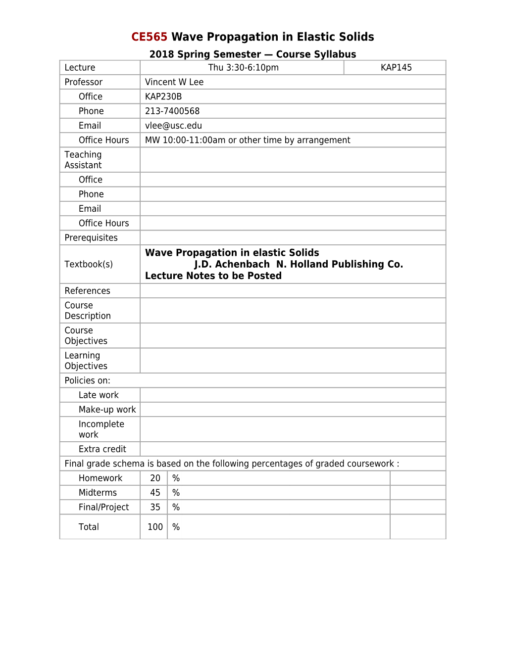 Syllabus - ENE 428 Introduction to Air Quality