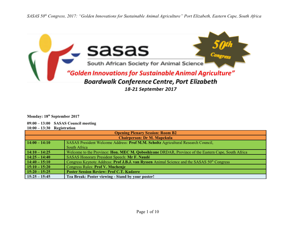 09:00 13:00SASAS Council Meeting