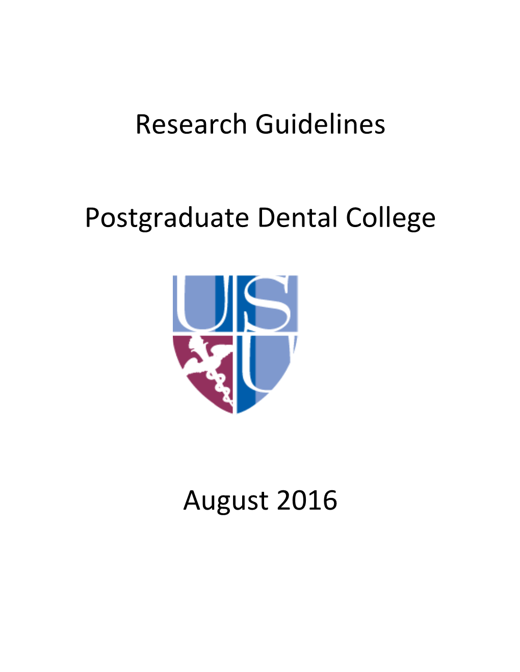 Thesis Guidelines Postgraduate Dental College