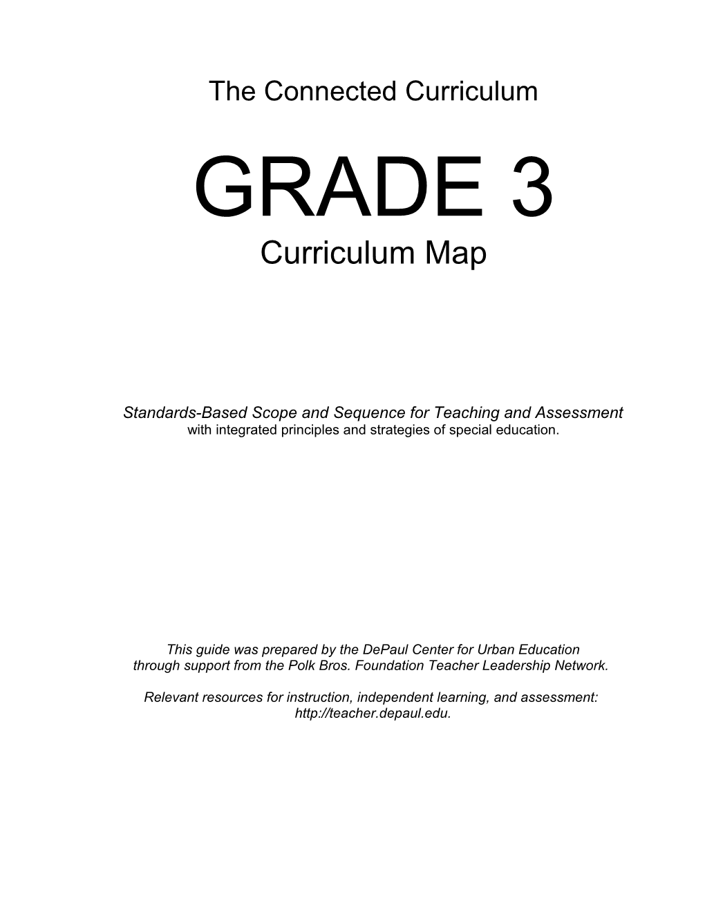 The Connected Curriculum