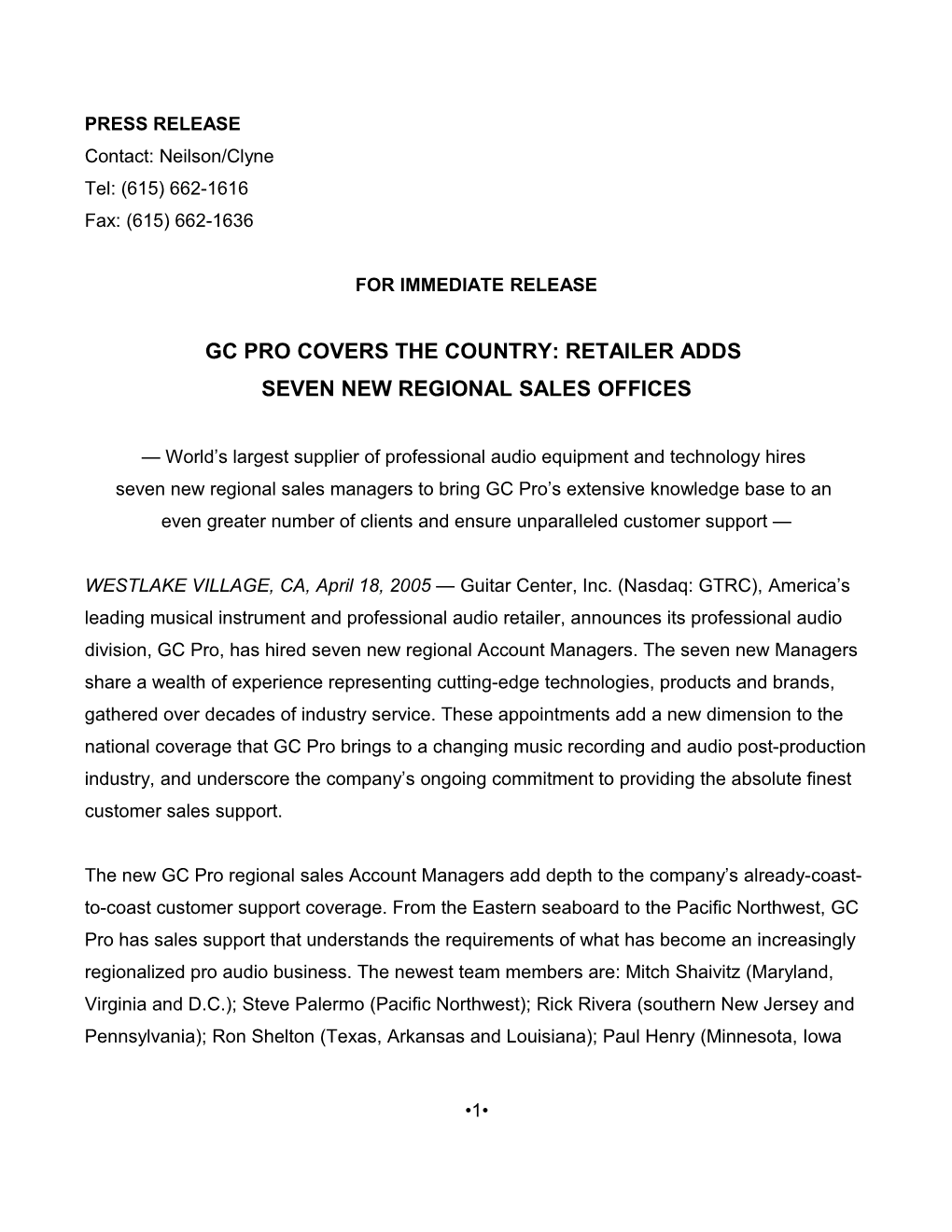 Gc Pro Covers the Country: Retailer Adds