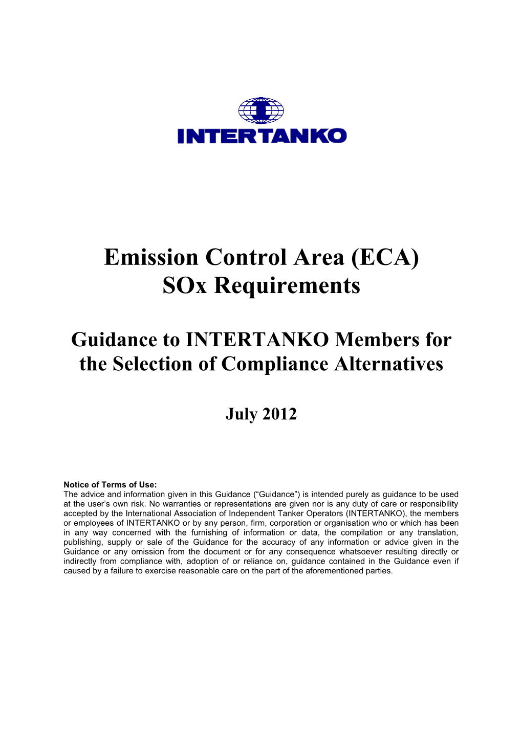 Emission Control Area (ECA)