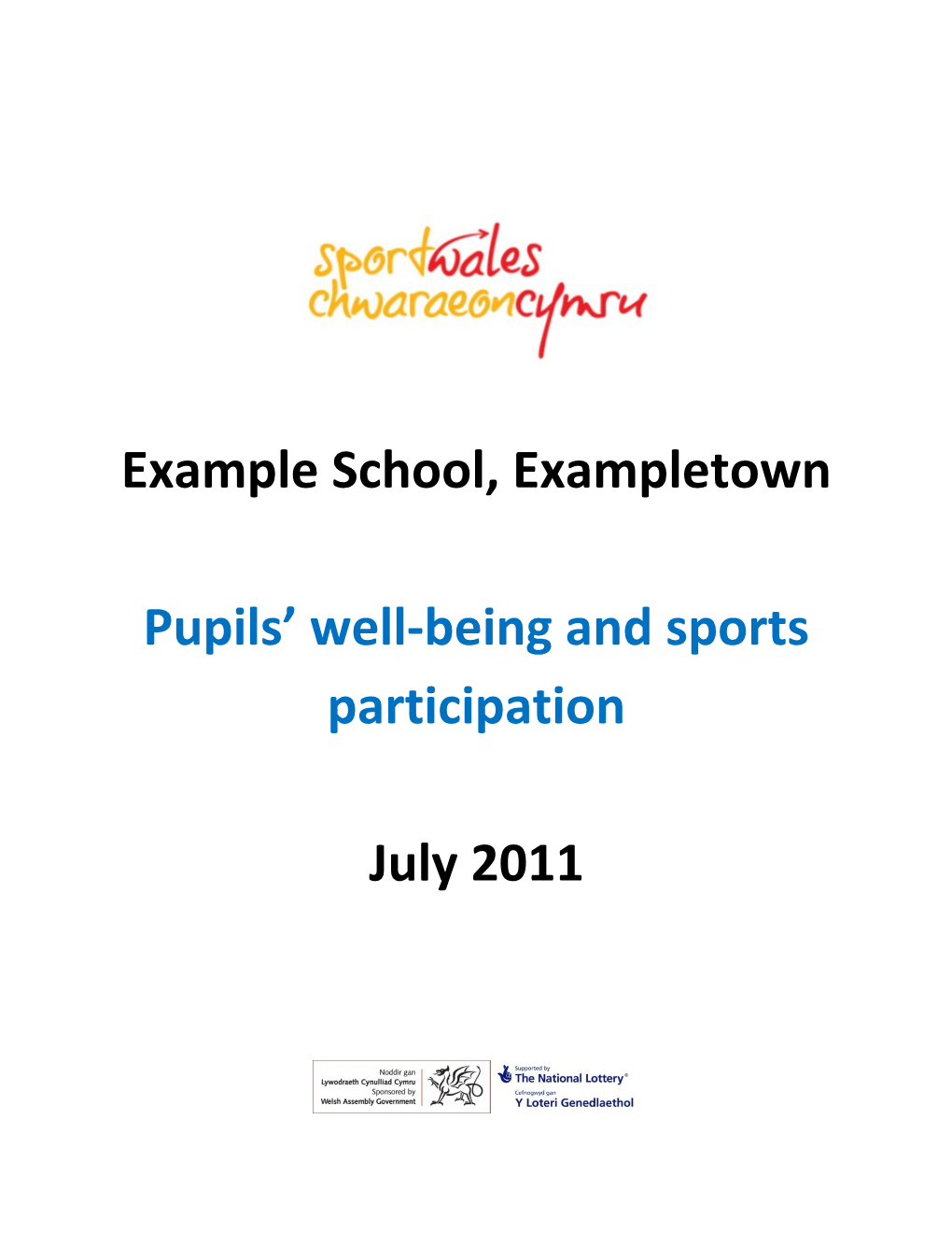 Pupils Well-Being and Sports Participation