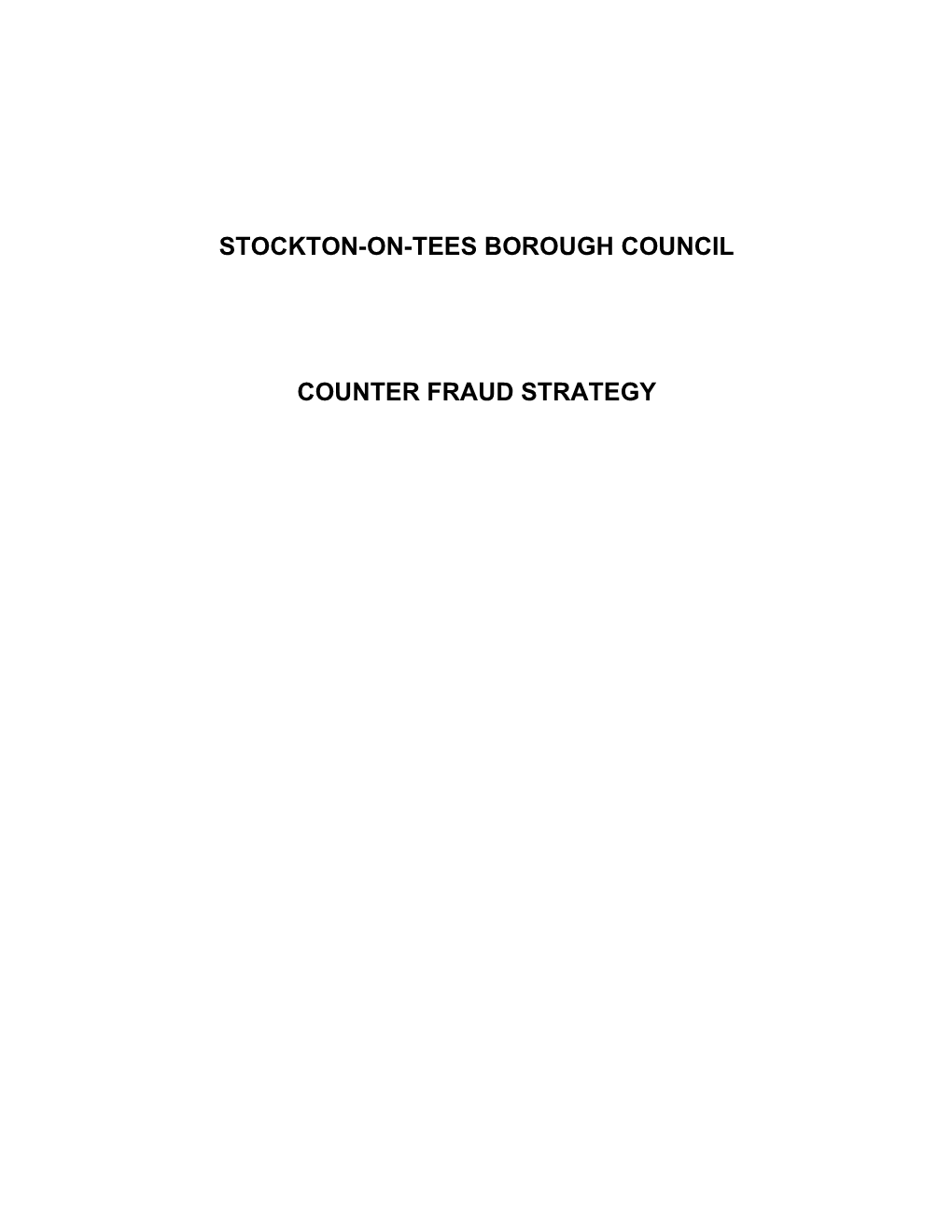 Counter Fraud Strategy 2011-2014