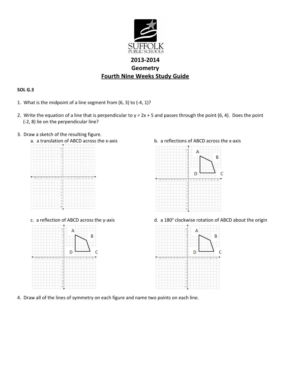 Fourth Nine Weeks Study Guide