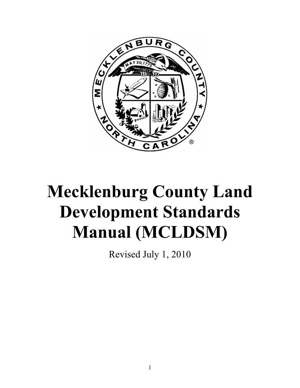 Charlotte Land Development Standards Manual