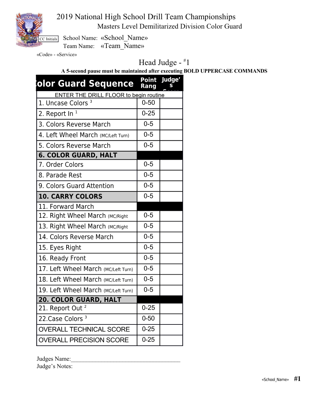 CA Reg Cadence & Penalty