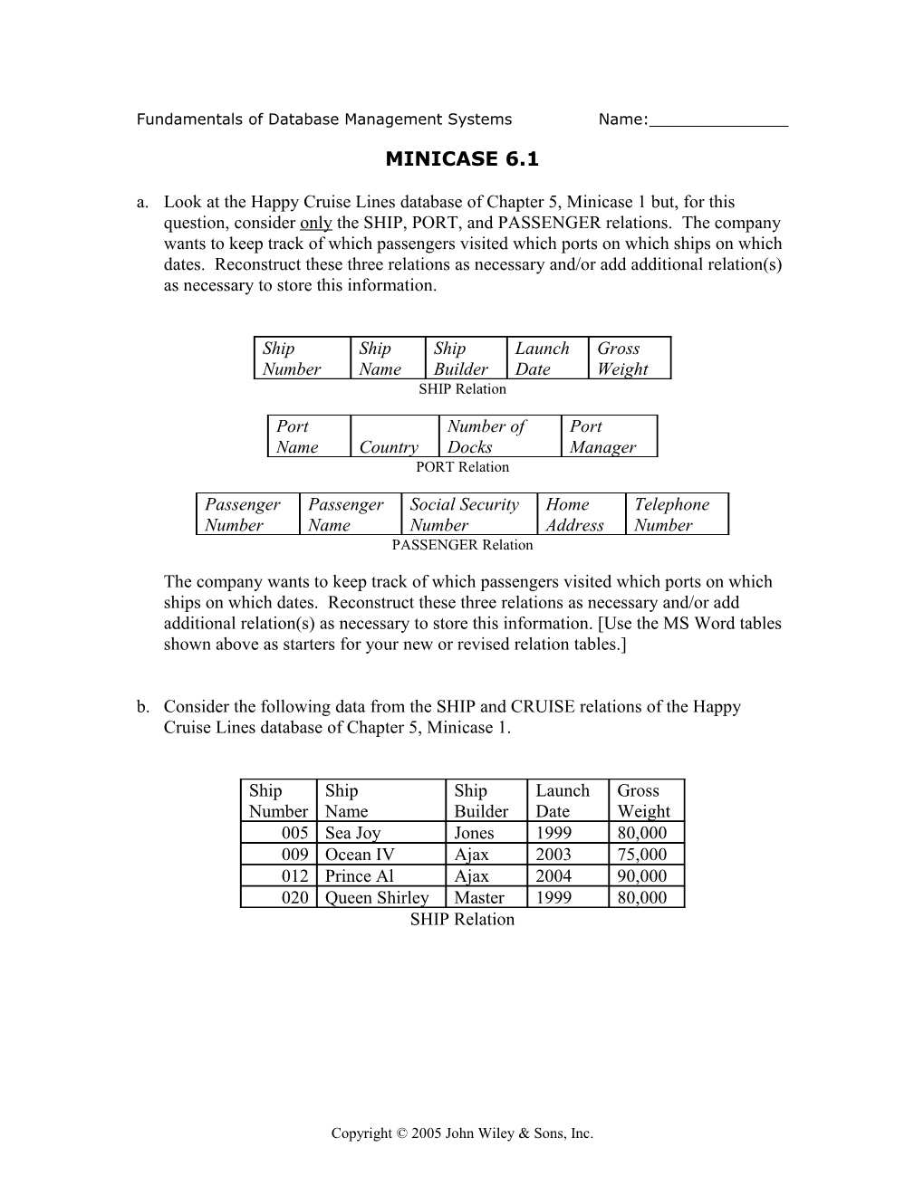 Fundamentals of Database Management Systems