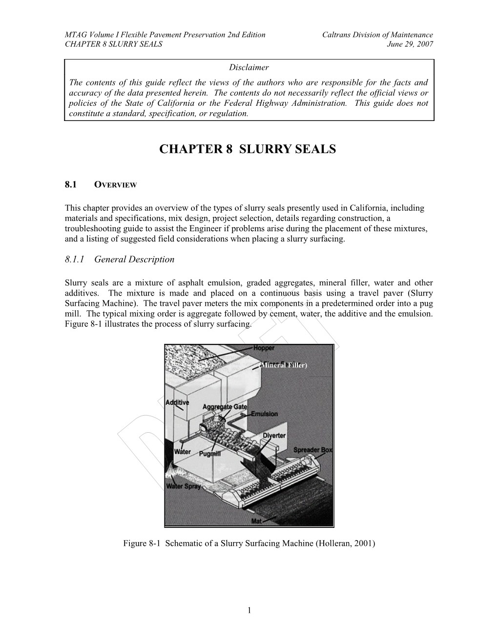 Chapter 8SLURRY SEALS